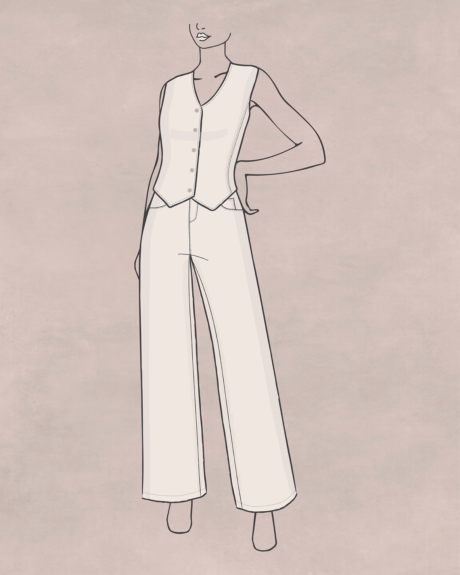 Denim Vest (Design Studio)