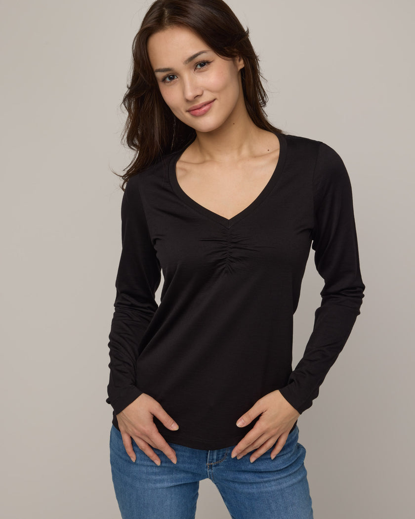 model-spec:Victoria is 5'5", wearing a size XS