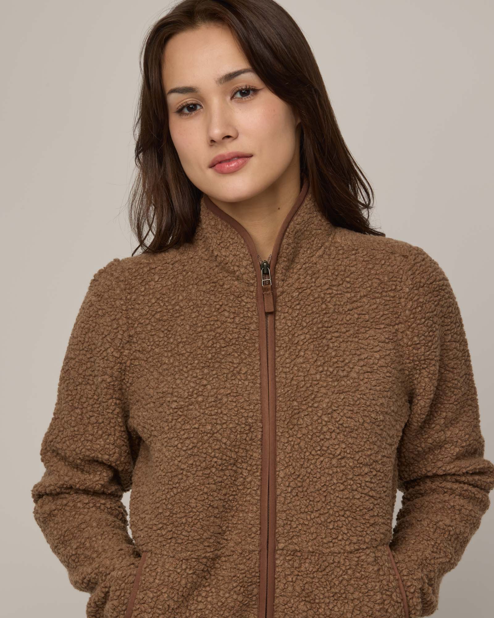 Fleece wool jacket on sale