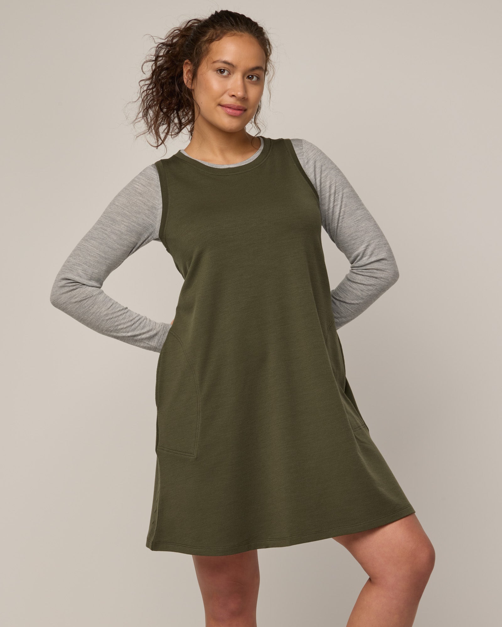 Sierra Merino Wool Tank Dress - Forest Night Sierra Tank Dress | wool& Sierra Merino Wool Tank Dress - Forest Night Sierra Tank Dress | wool&